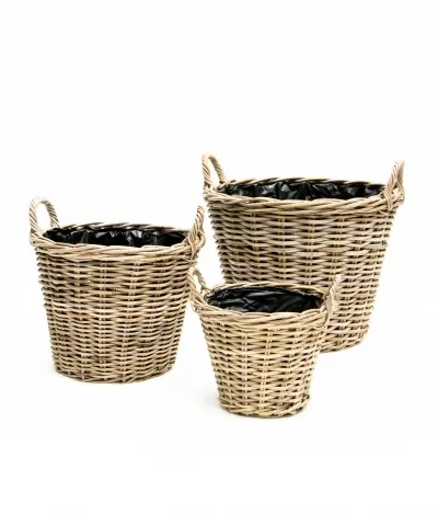 Cache-pot en osier &Oslash; 40cm