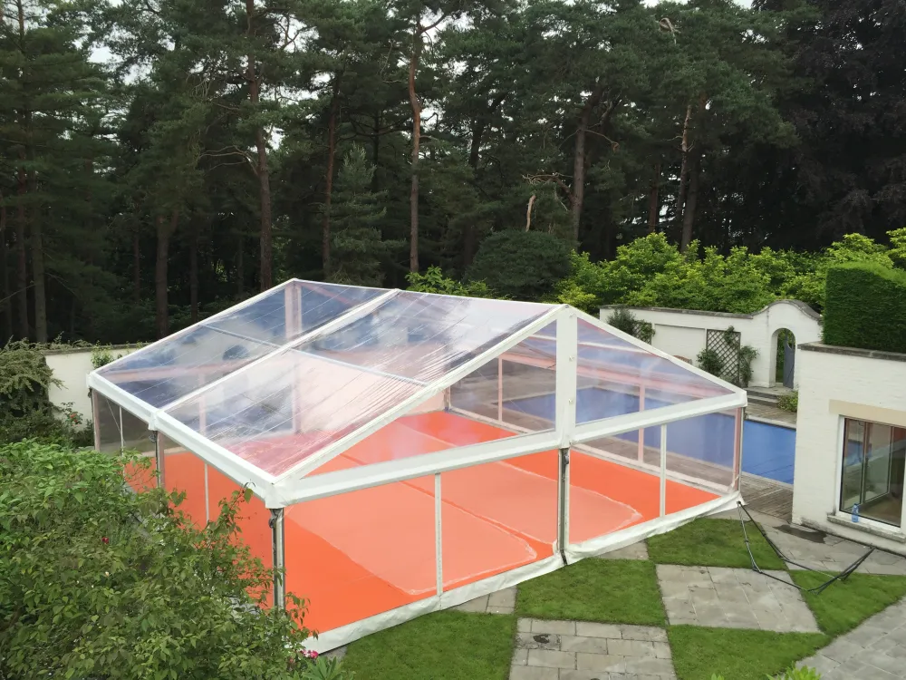 Tente 10m x 10m transparente - 100m&sup2;