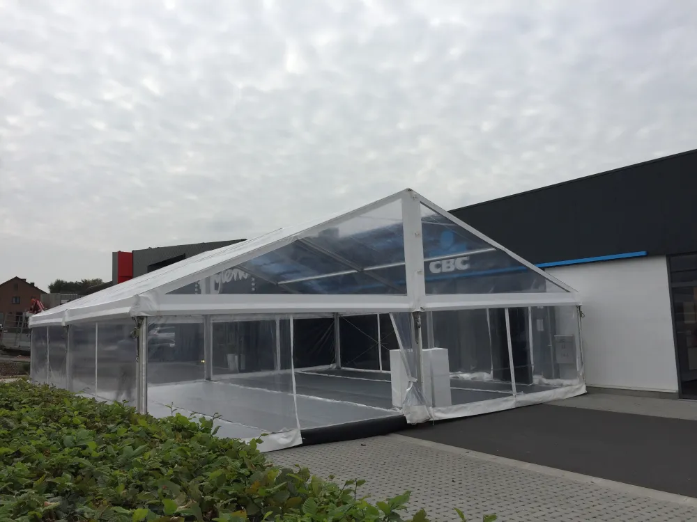 Tente 10m x 10m transparente - 100m&sup2;