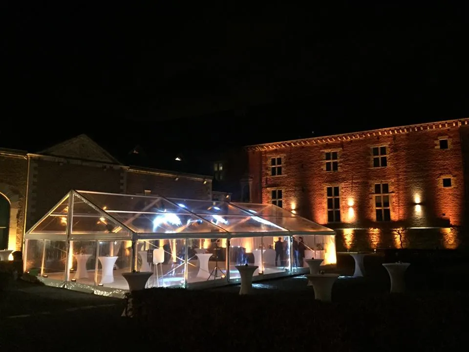 Tente 10m x 15m transparente - 150m&sup2;