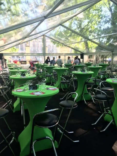 Tente 10m x 25m transparente &ndash; 250m&sup2;
