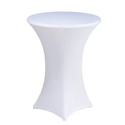Housse mange-debout stretch Blanche
