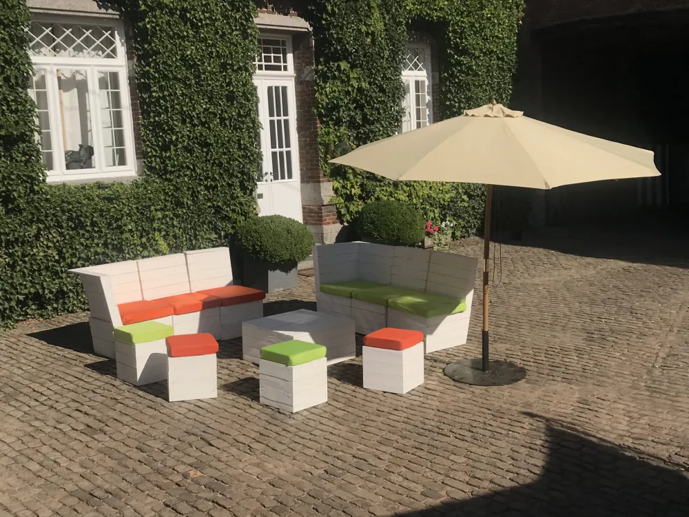 Fauteuil coin LATO blanc