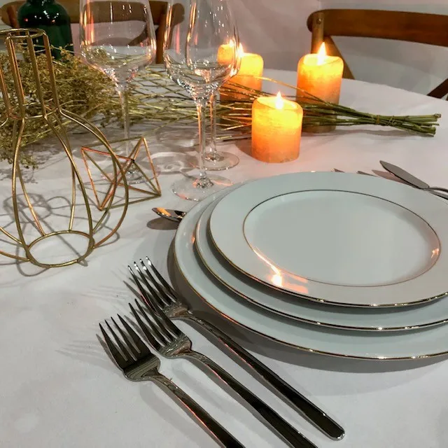 Assiette de fond &Oslash; 30cm - Filet Or