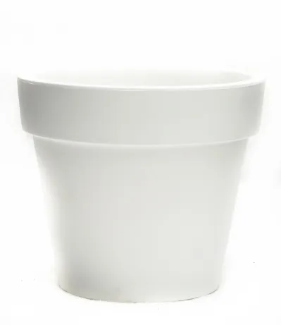 Cache-pot blanc &Oslash; 40cm