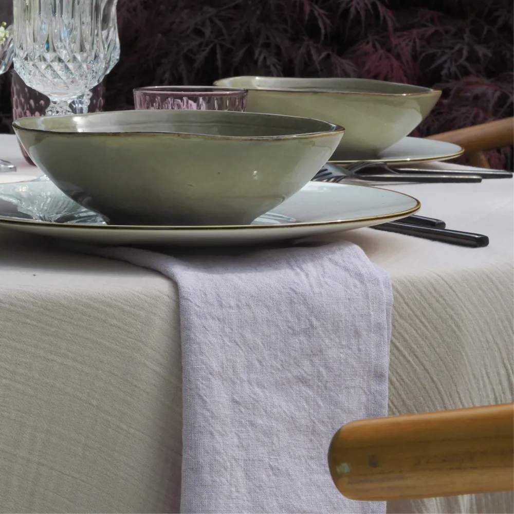 Nappe 2,80m x 3,10m Lin - Gaze de coton
