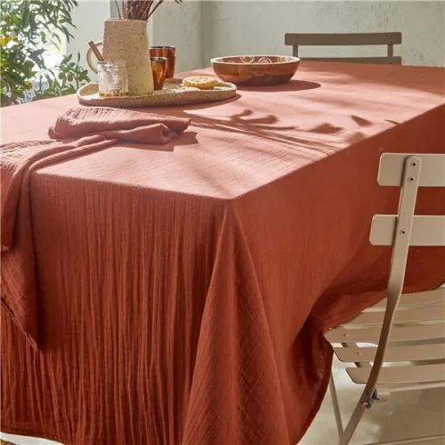 Serviette 48cm x 48cm Terra cotta - Coton