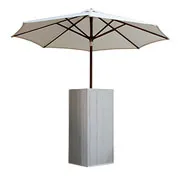 Socle mange-debout parasol LATO brun