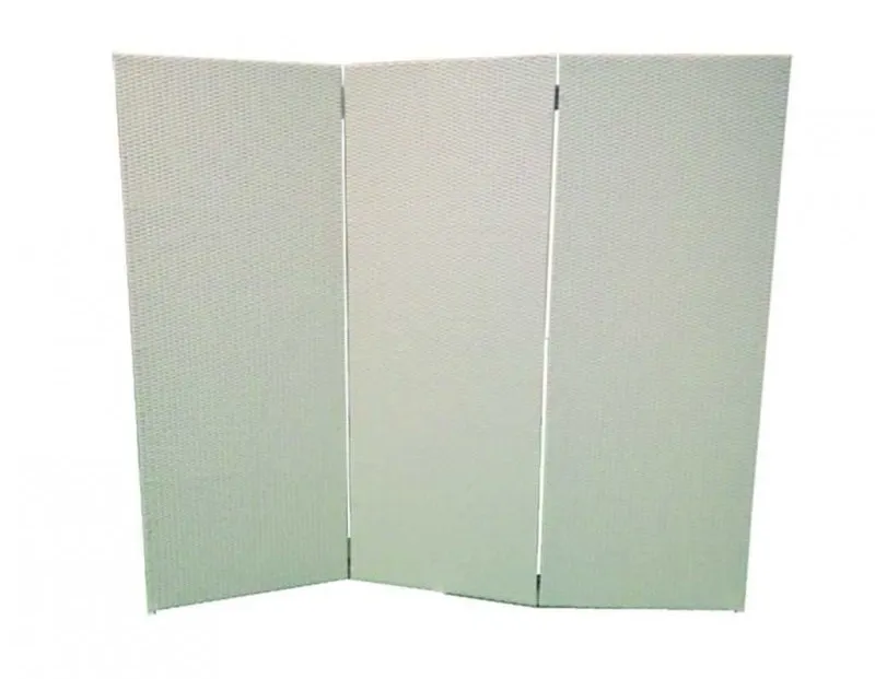 Paravent en osier &eacute;cru 3x 75x200cm