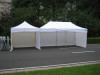 Tente d&eacute;pliable Canopy blanc 3m x 6m - 18m&sup2;