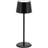 Lampe de table led noire sur accu