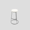 Tabouret Alice -Assise teddy blanc